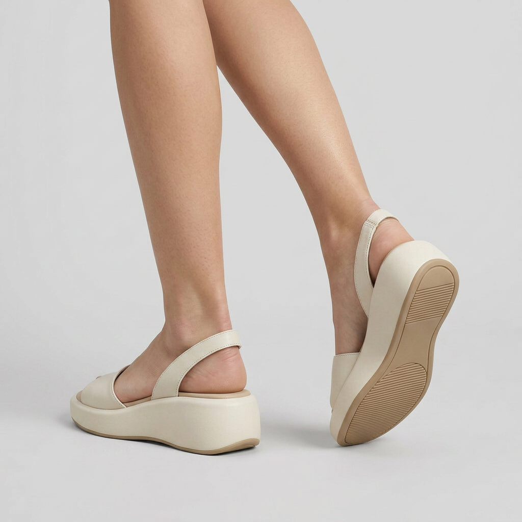 Women's Slingback Wedge Sandals with Open Toe