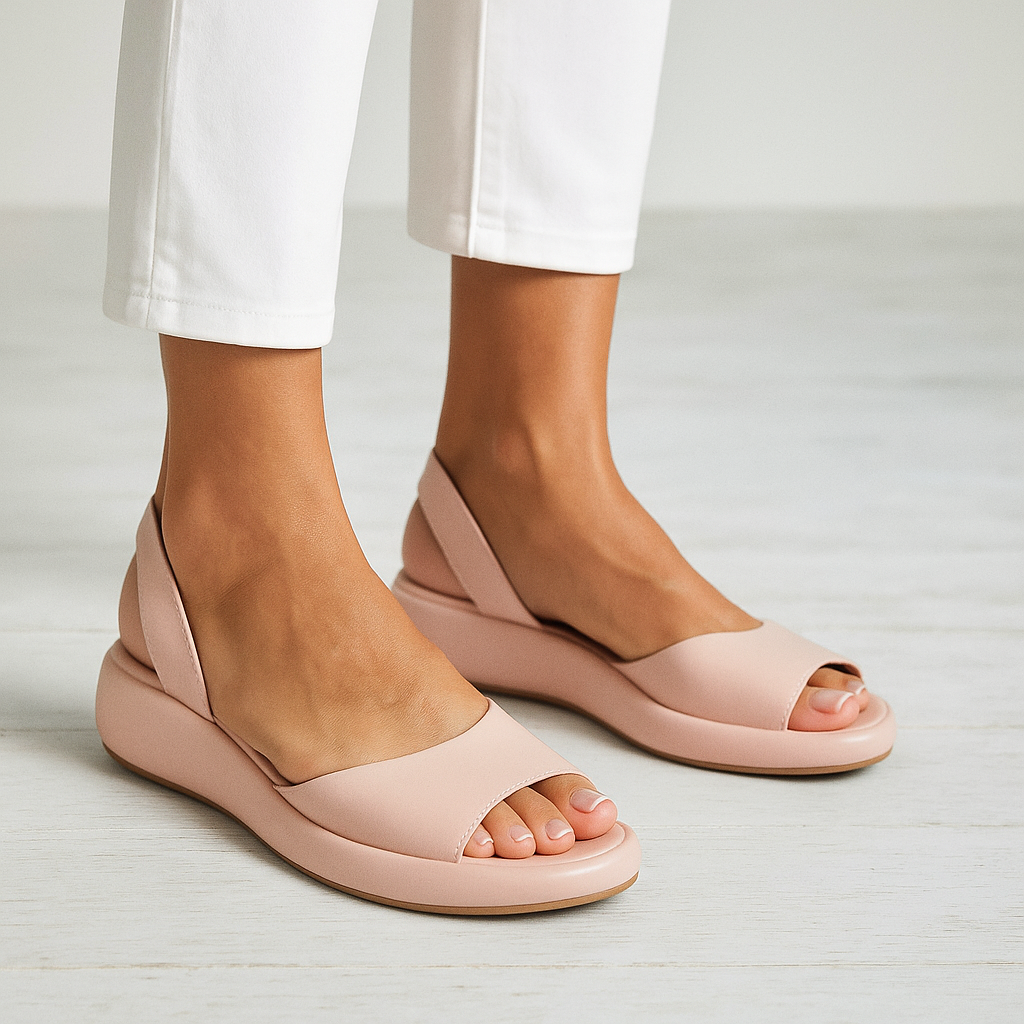 Women's Slingback Wedge Sandals with Open Toe