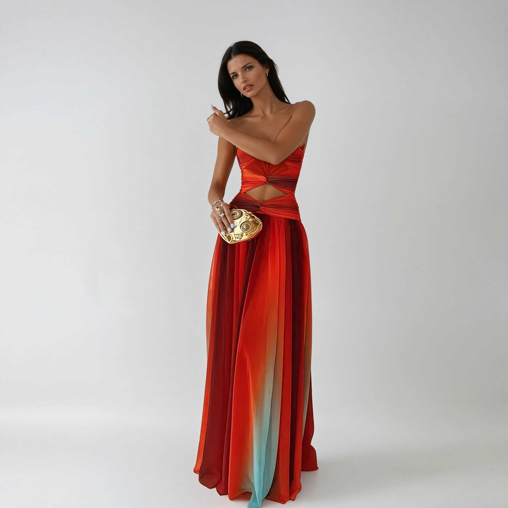 Mia | Chic Strapless Maxi Dress for Women 1