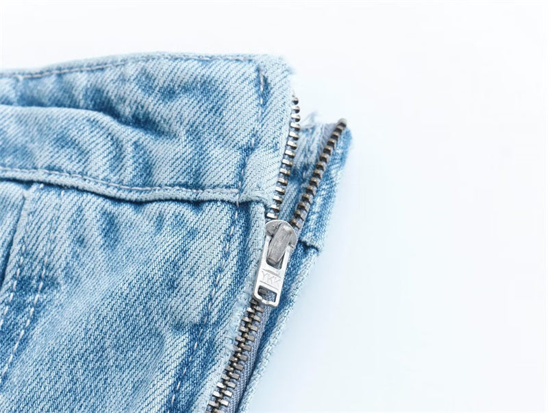 Bobbie Strapless Denim Dress | Cool and Unique 8