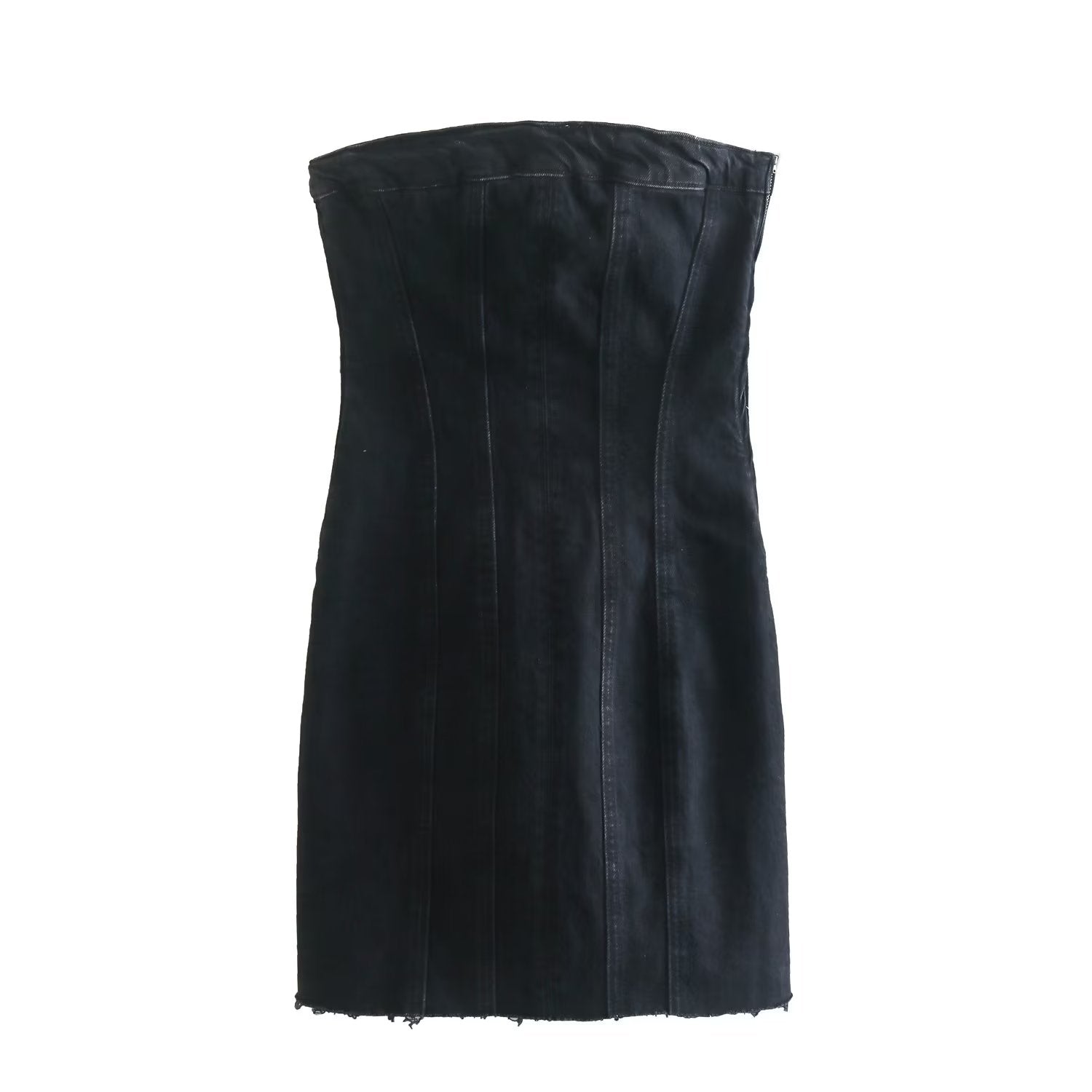 Bobbie Strapless Denim Dress | Cool and Unique 9