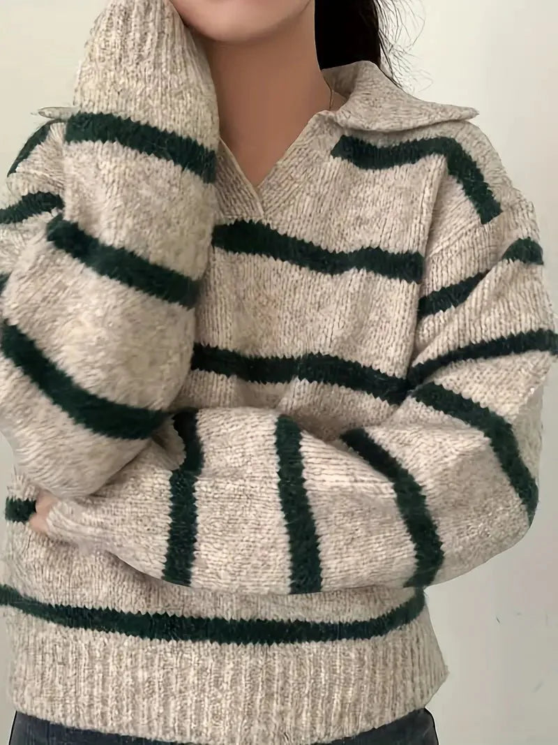 Octavia | V-neck knitted sweater 7