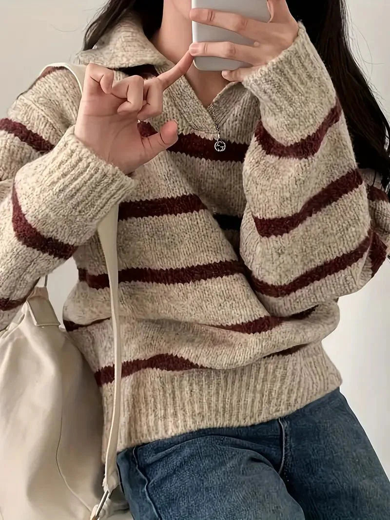 Octavia | V-neck knitted sweater 0