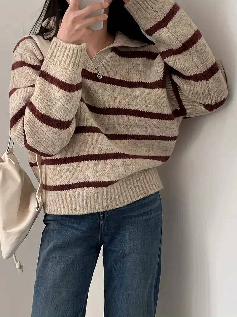 Octavia | V-neck knitted sweater 1