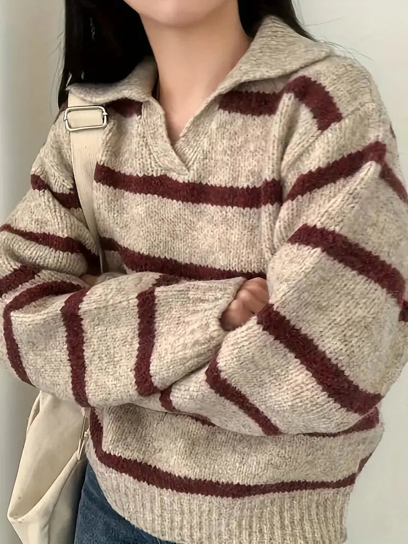 Octavia | V-neck knitted sweater 2