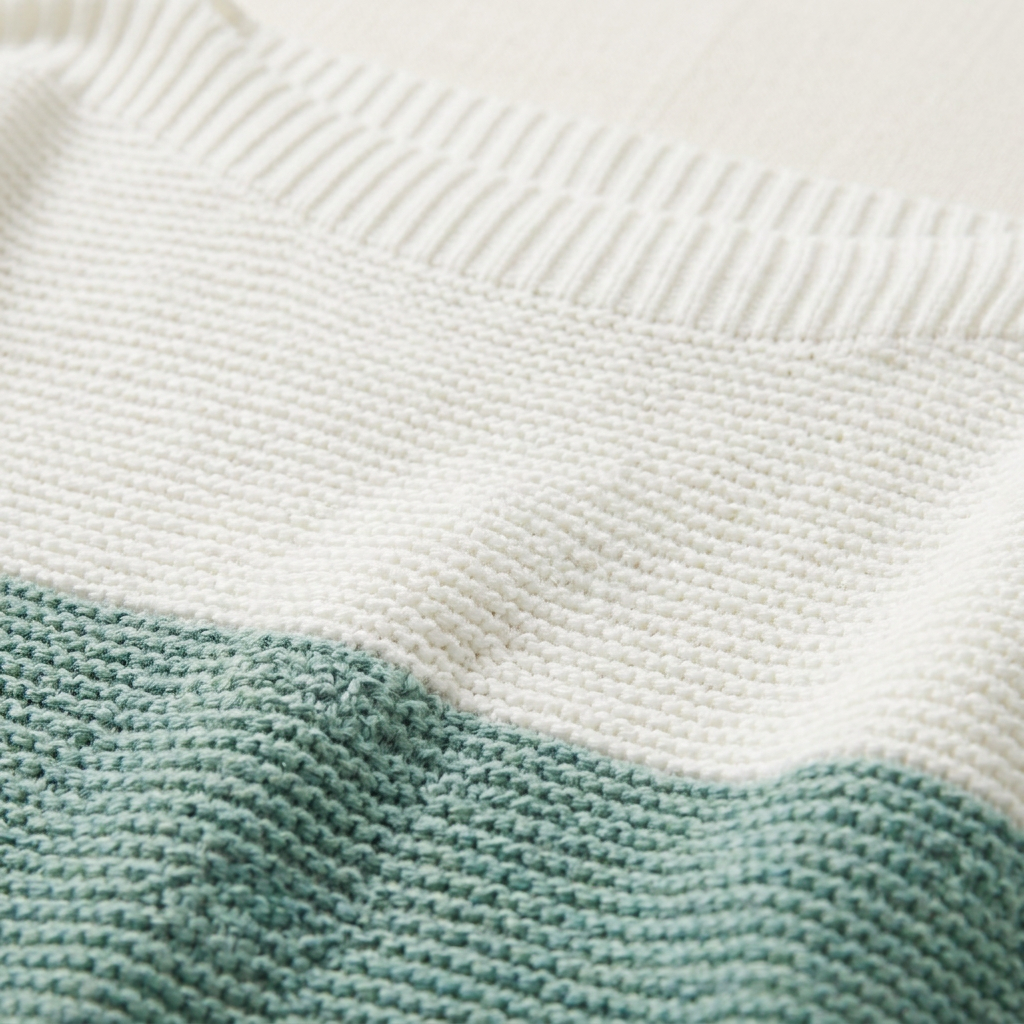 Women’s Sweater Boat Neckline Three Tone Color Block Design