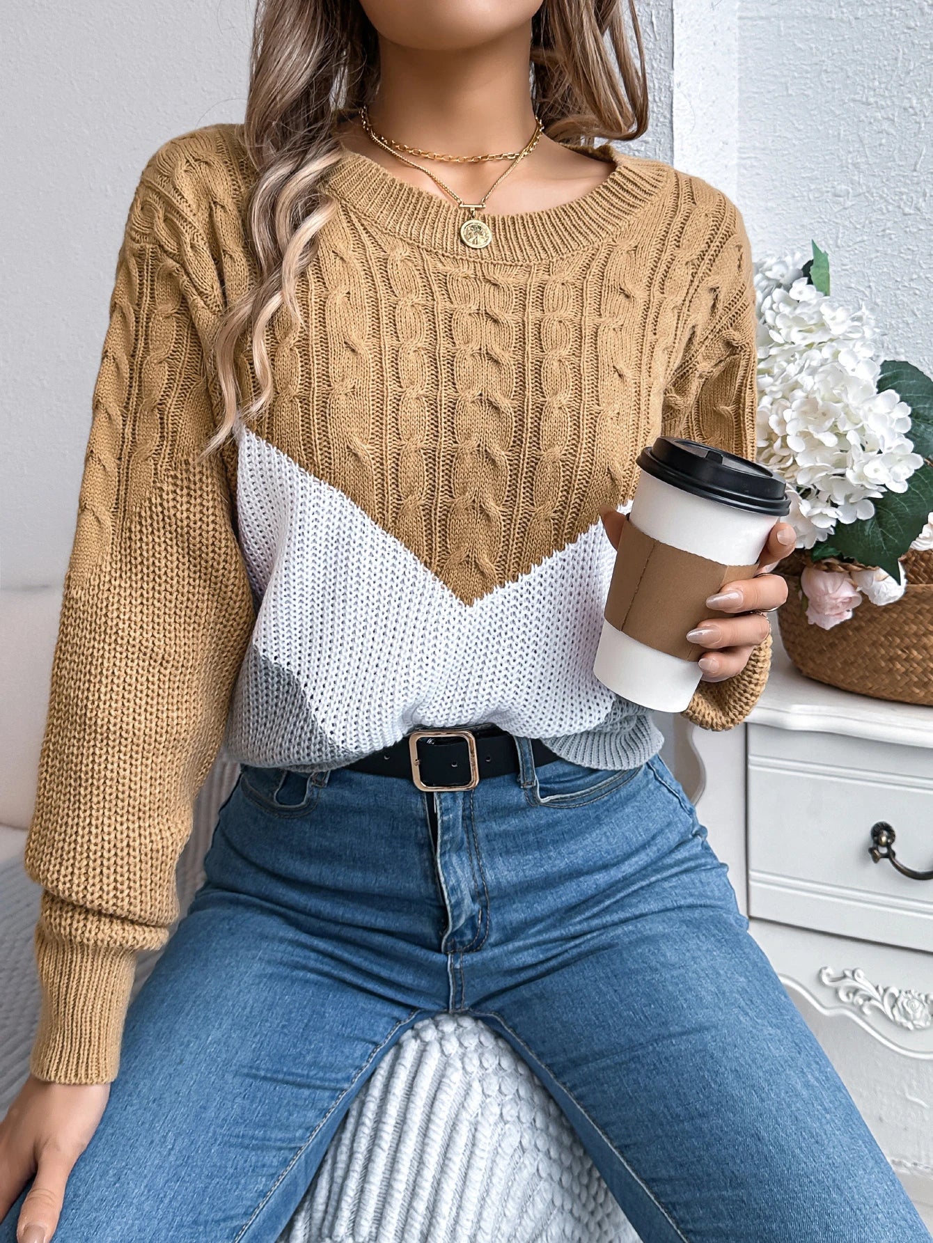 Flora™ | Chevron Stitch Pullover 3