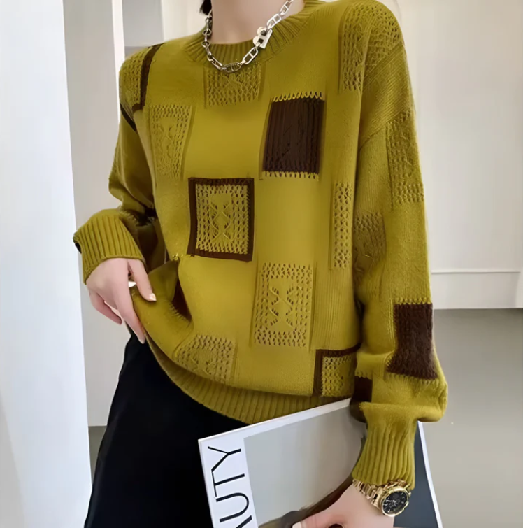 Margot™| Patchwork Sweater 5