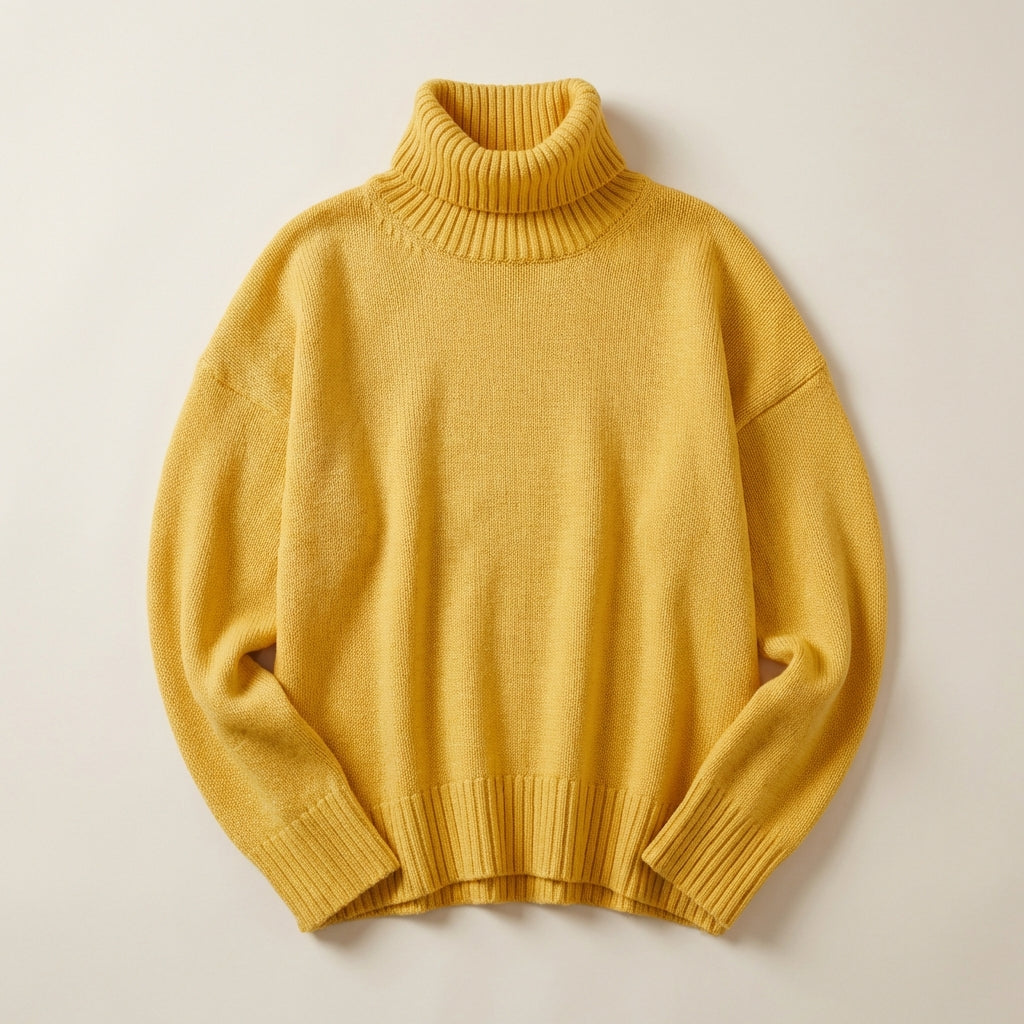 Women’s Sweater High Neck Straight Cut