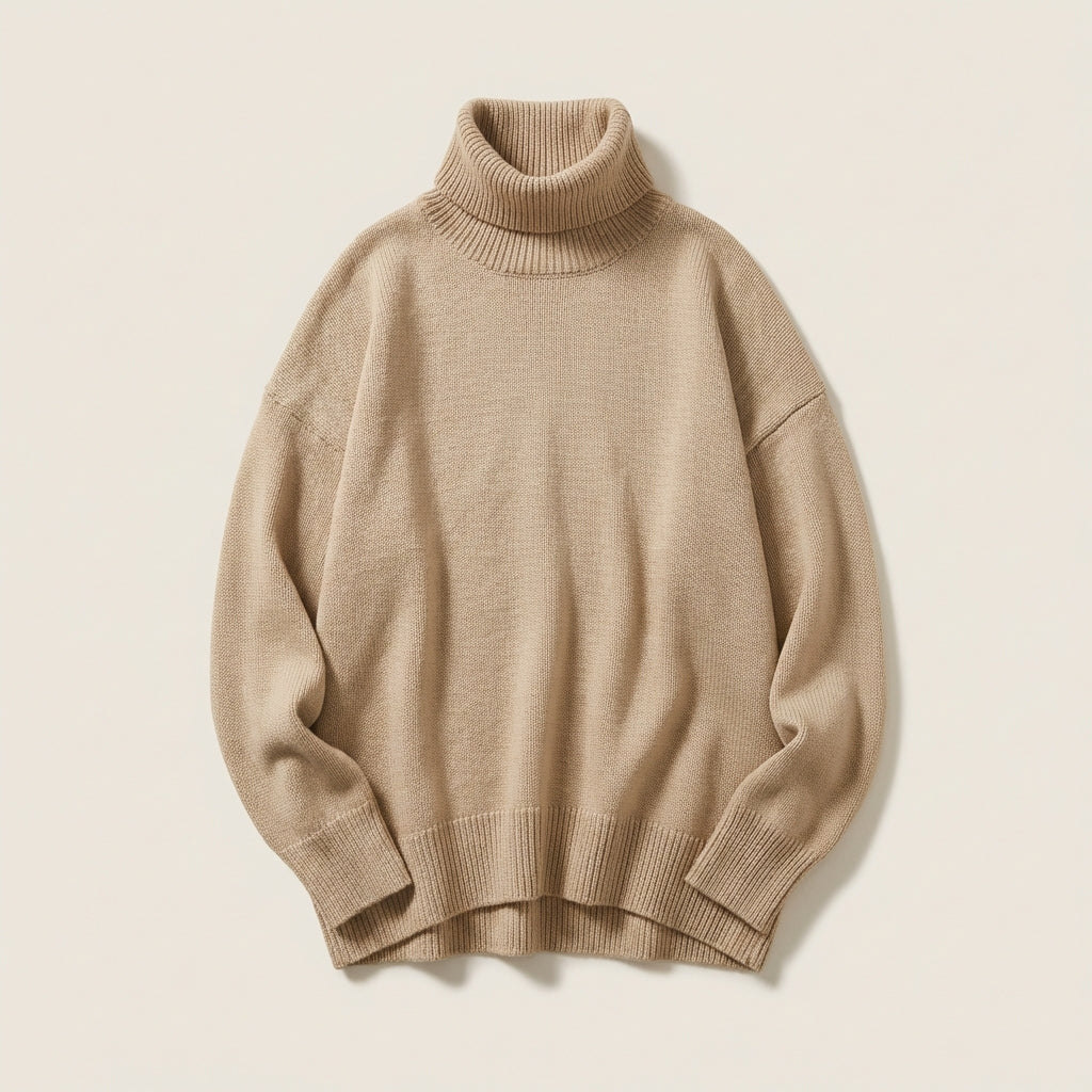 Women’s Sweater High Neck Straight Cut