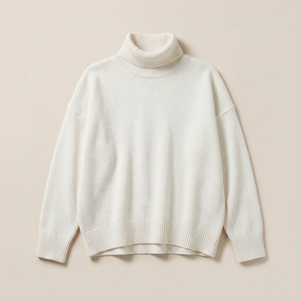 Women’s Sweater High Neck Straight Cut
