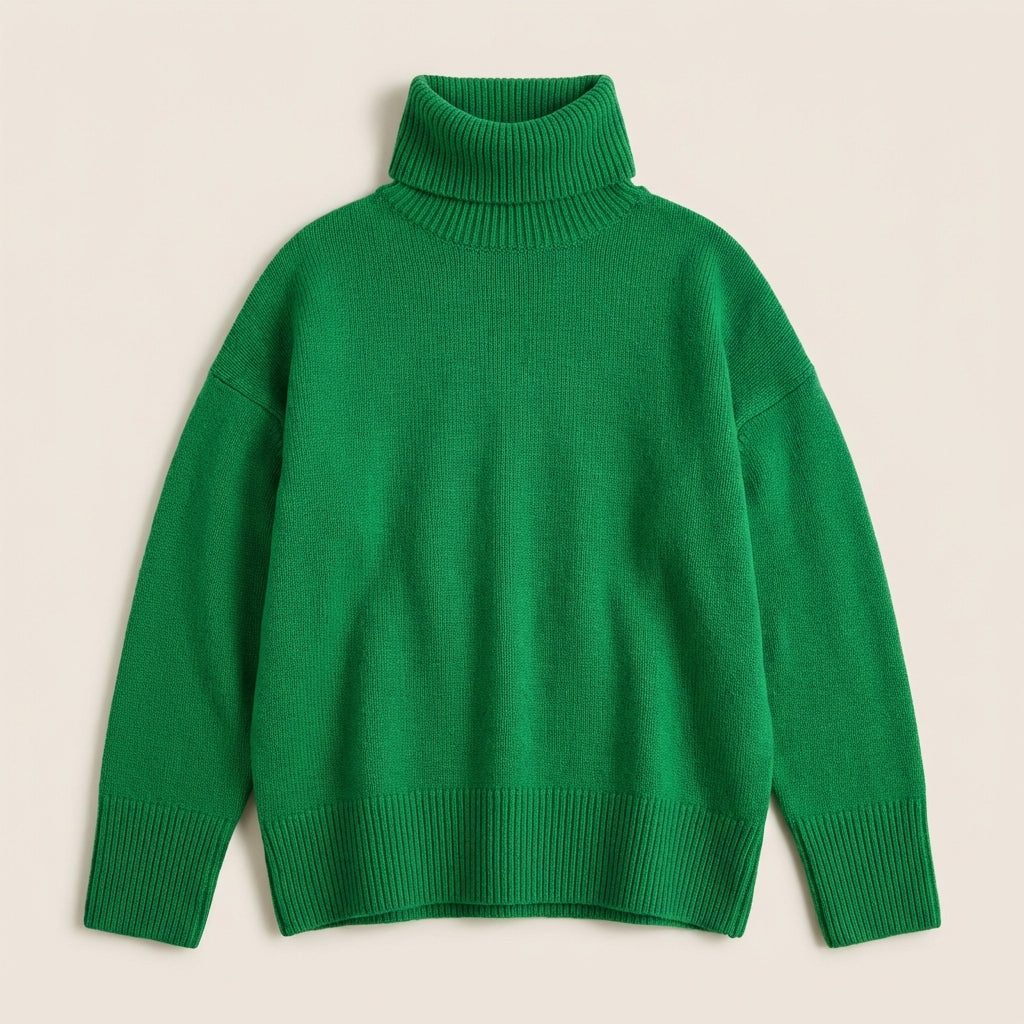 Women’s Sweater High Neck Straight Cut