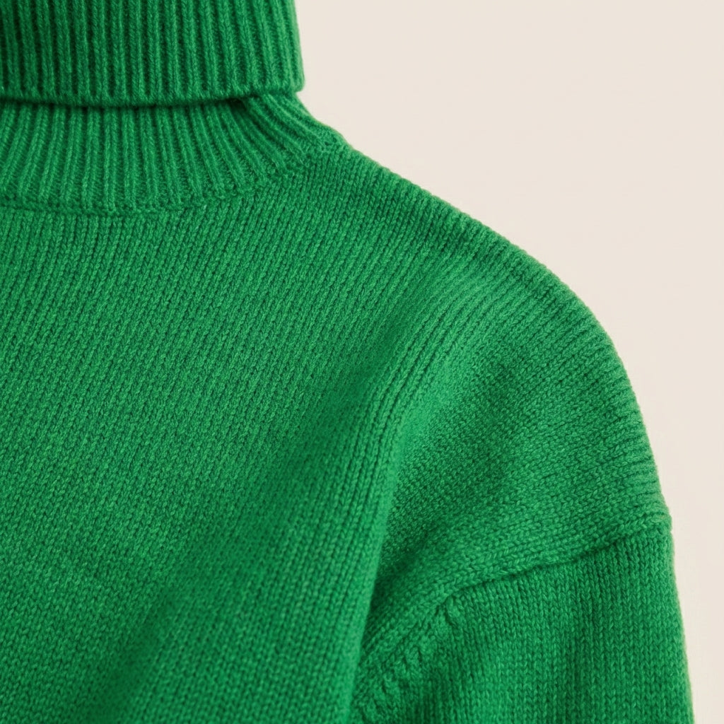 Women’s Sweater High Neck Straight Cut