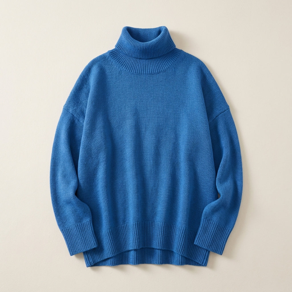 Women’s Sweater High Neck Straight Cut