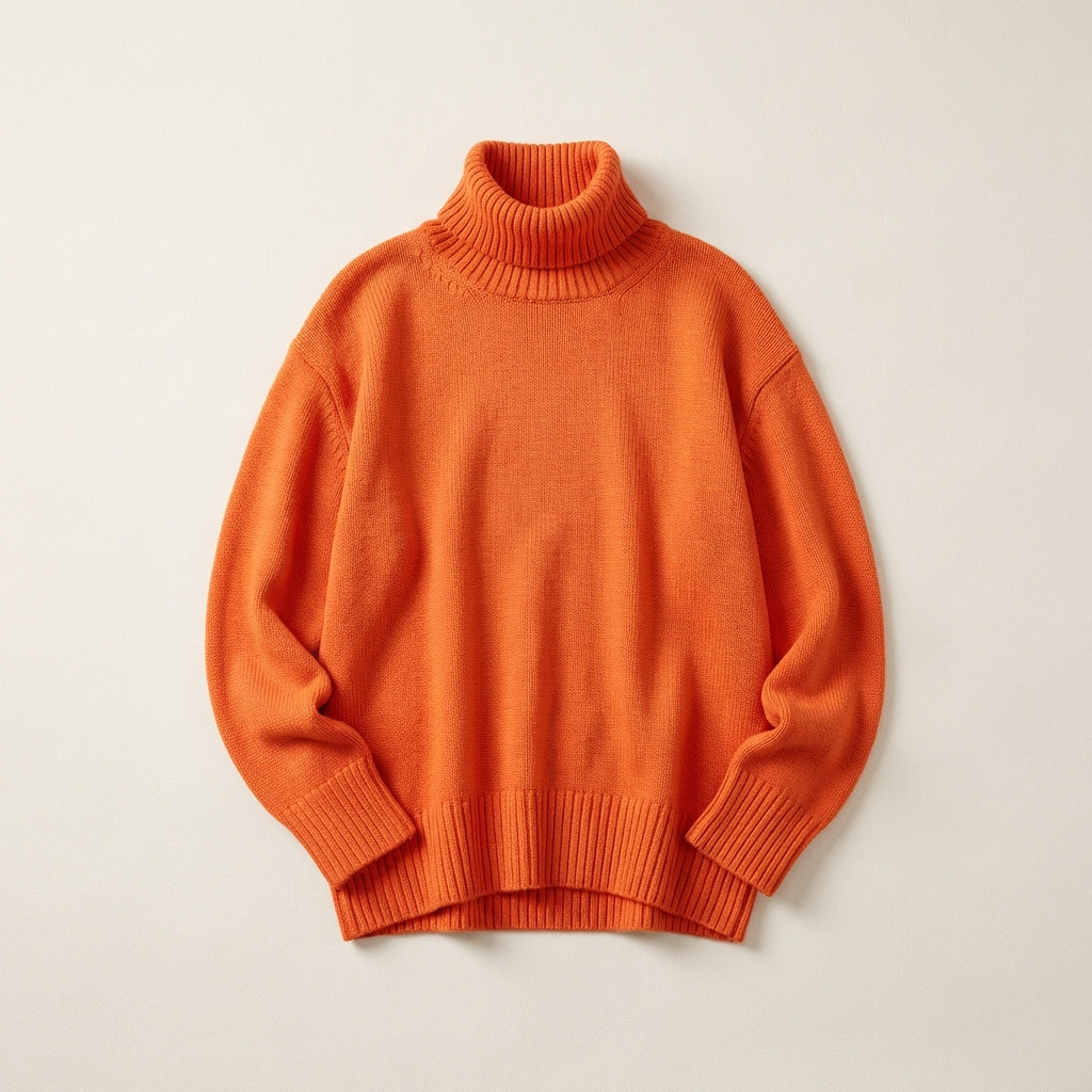 Women’s Sweater High Neck Straight Cut