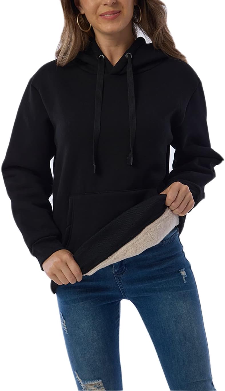 Women's Casual Fleece-Lined Hoodie – Lilly 7