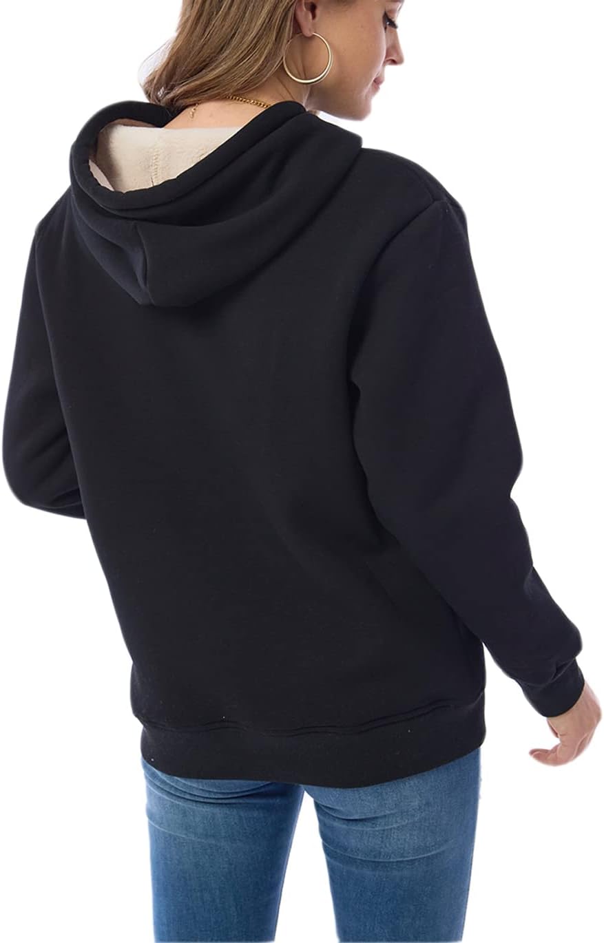 Women's Casual Fleece-Lined Hoodie – Lilly 8