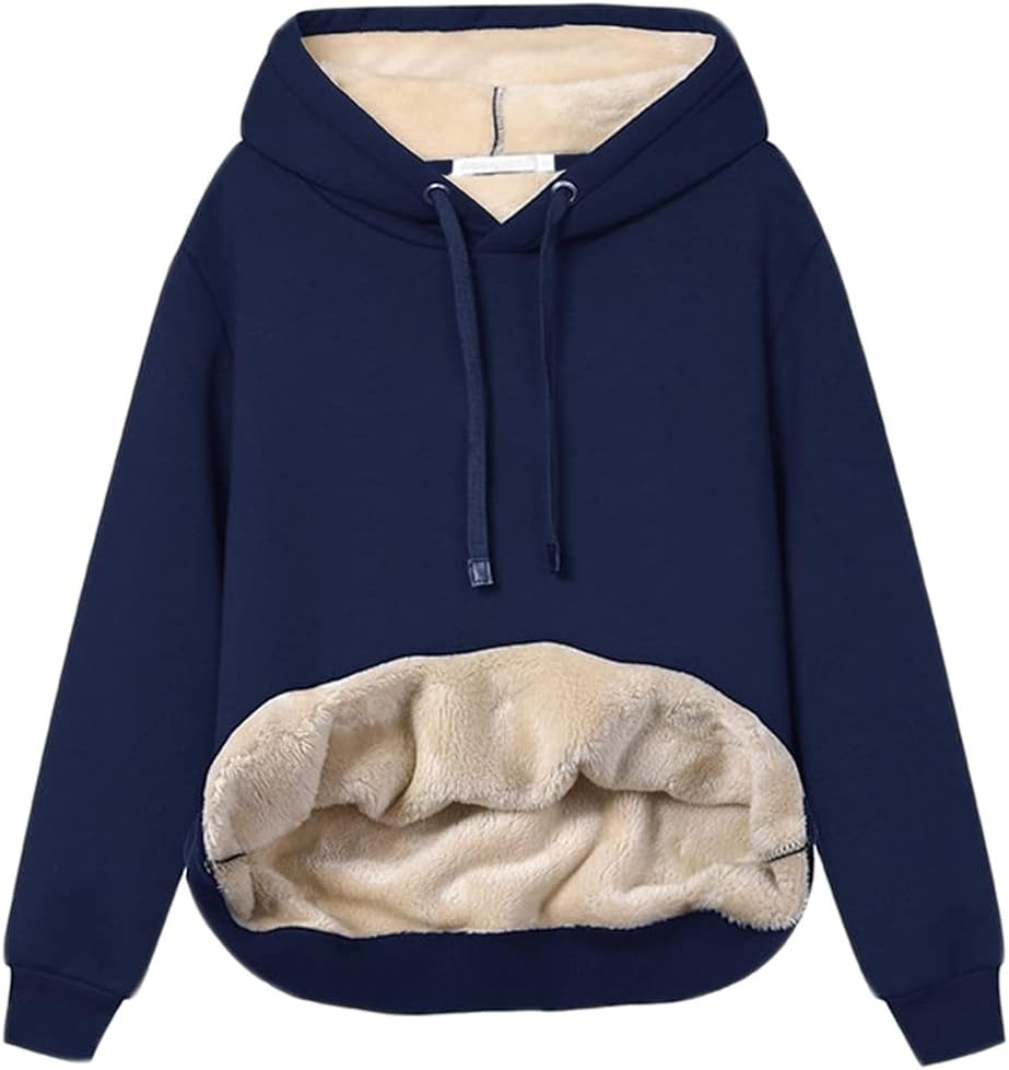 Women's Casual Fleece-Lined Hoodie – Lilly 9