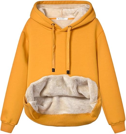 Women's Casual Fleece-Lined Hoodie – Lilly 12