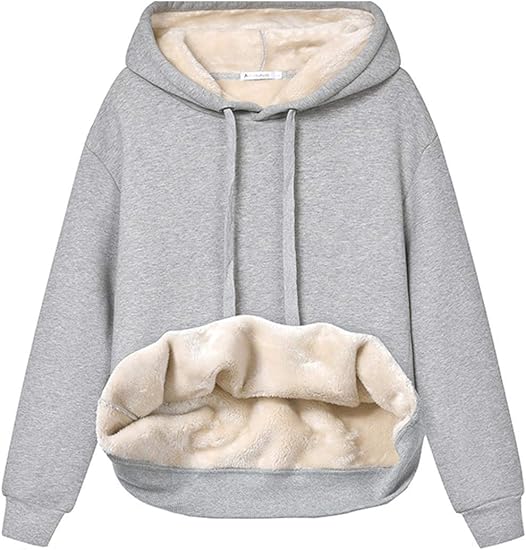Women's Casual Fleece-Lined Hoodie – Lilly 13