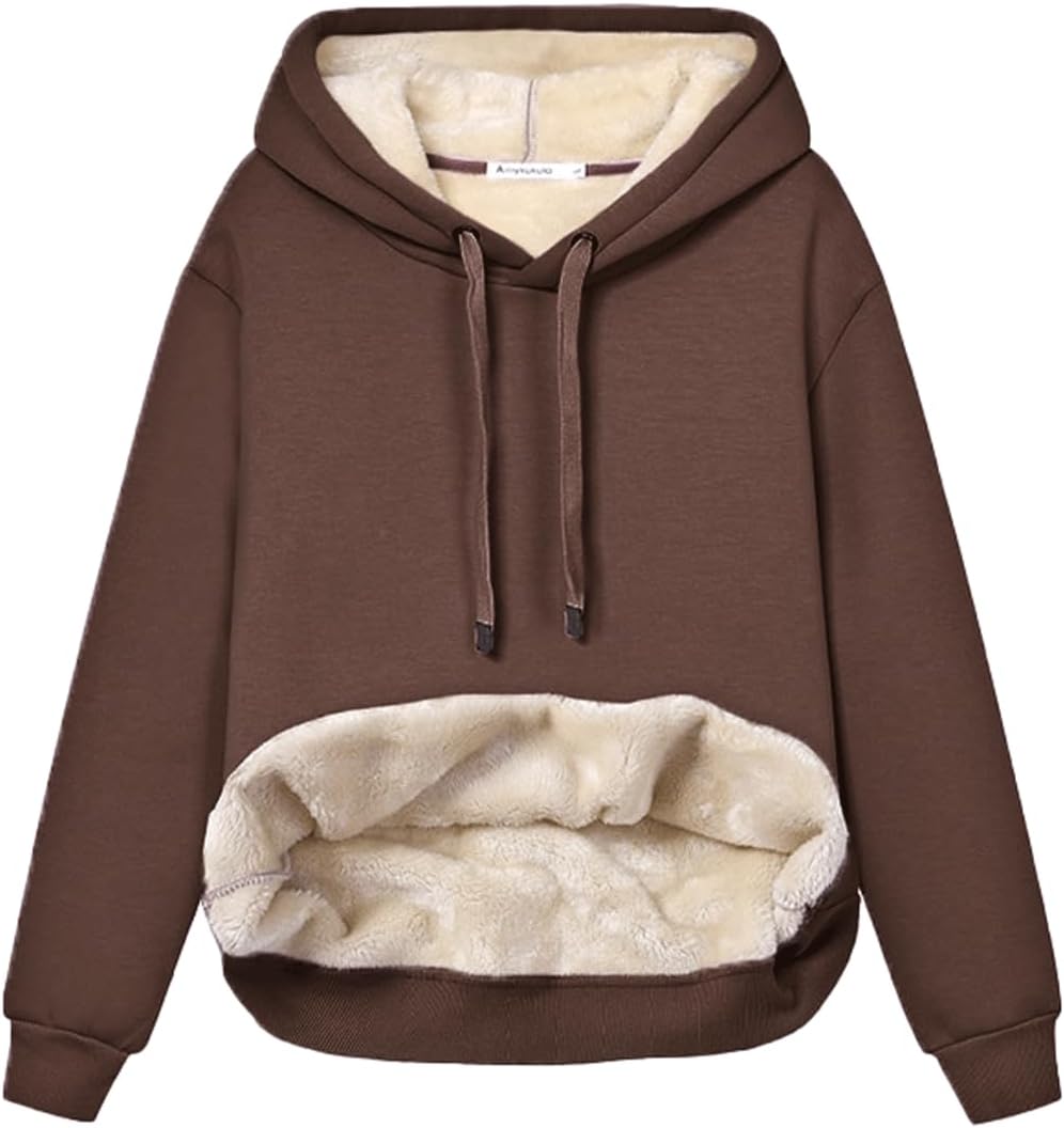 Women's Casual Fleece-Lined Hoodie – Lilly 14