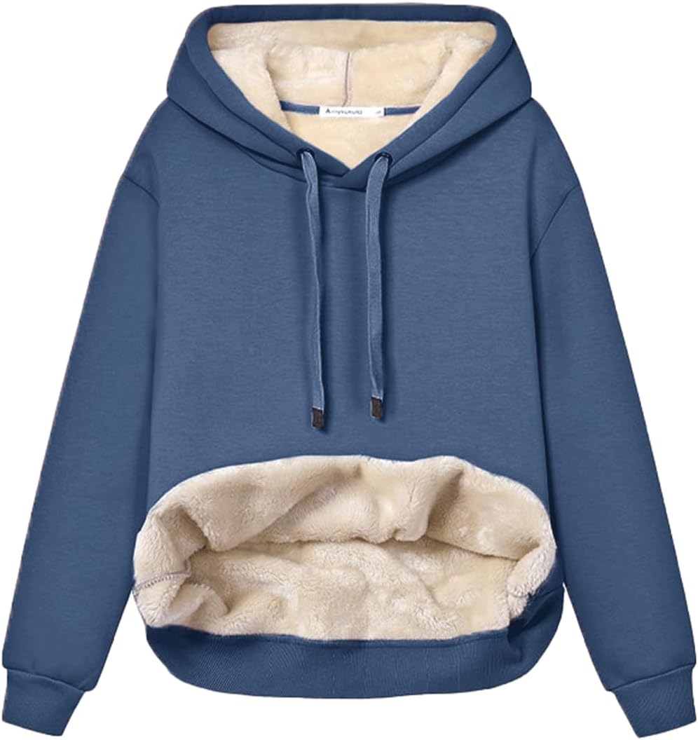 Women's Casual Fleece-Lined Hoodie – Lilly 16