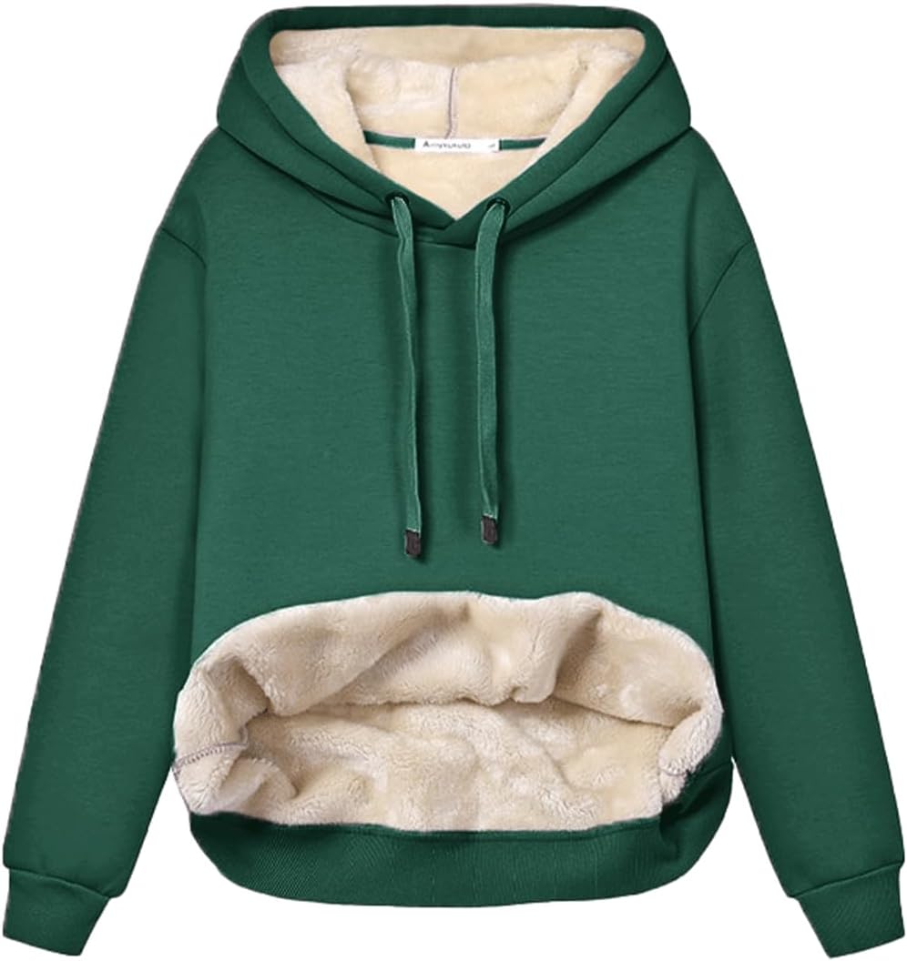 Women's Casual Fleece-Lined Hoodie – Lilly 17
