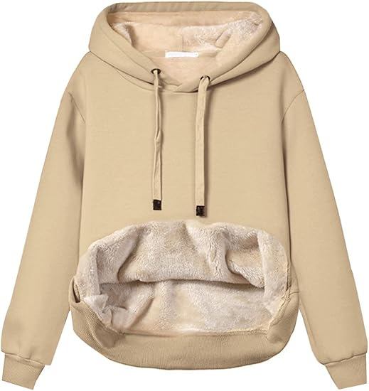 Women's Casual Fleece-Lined Hoodie – Lilly 19