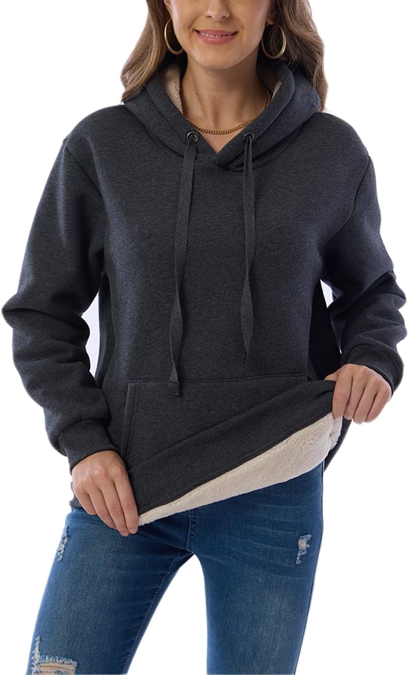 Women's Casual Fleece-Lined Hoodie – Lilly 4