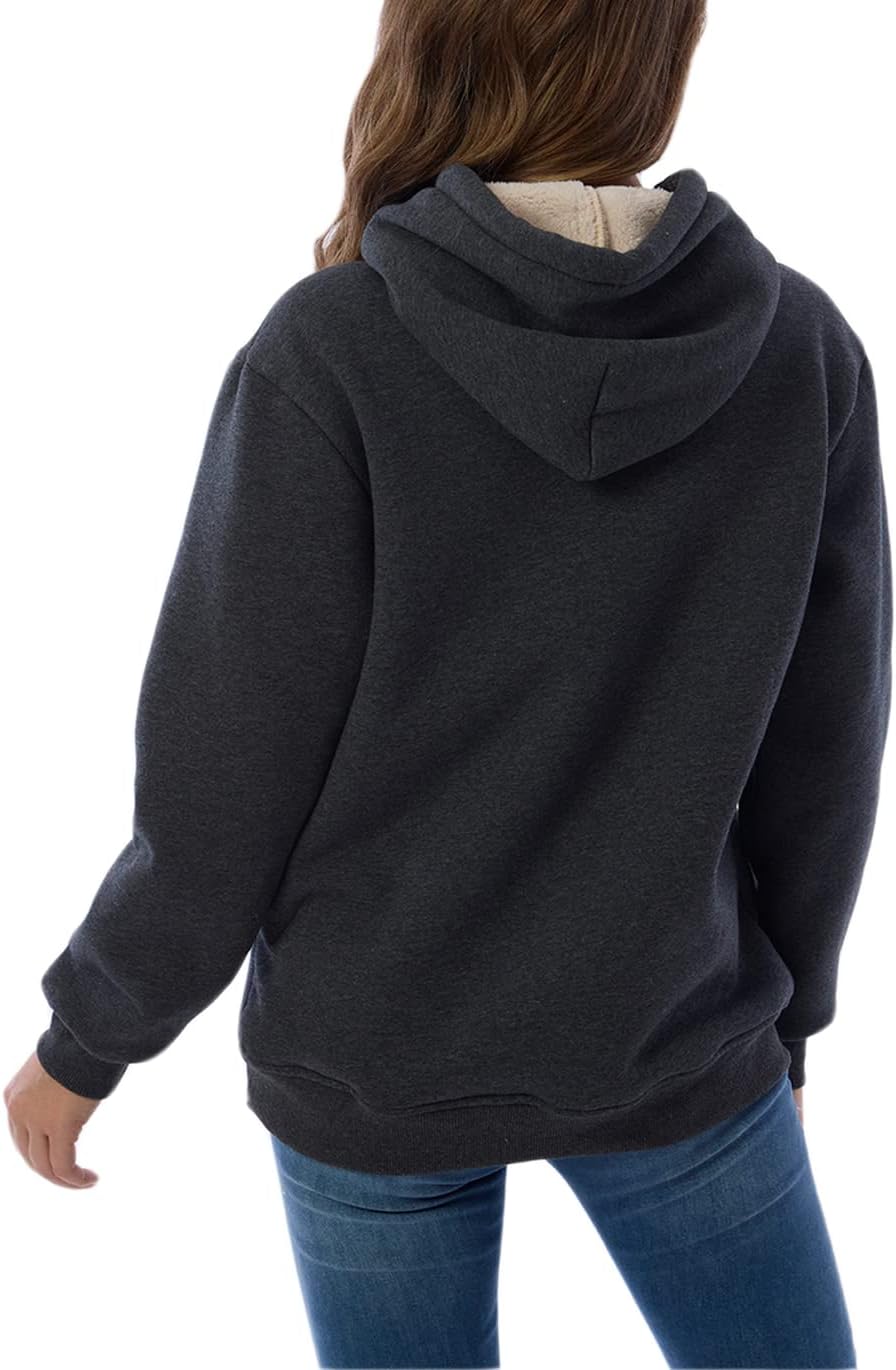 Women's Casual Fleece-Lined Hoodie – Lilly 5