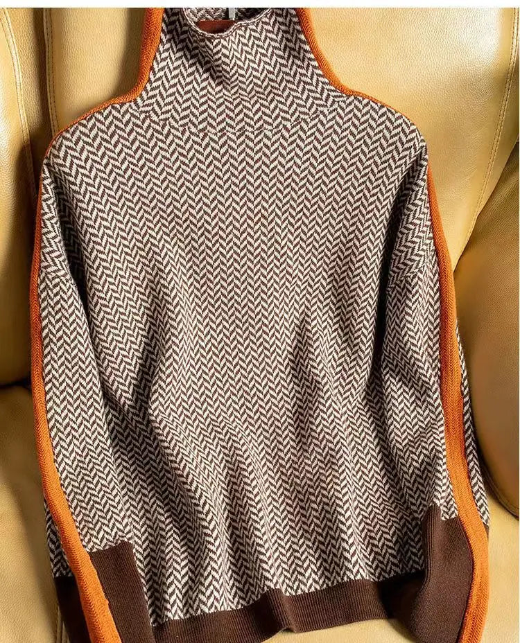 Piper™ | Herringbone Luxe Turtleneck 0