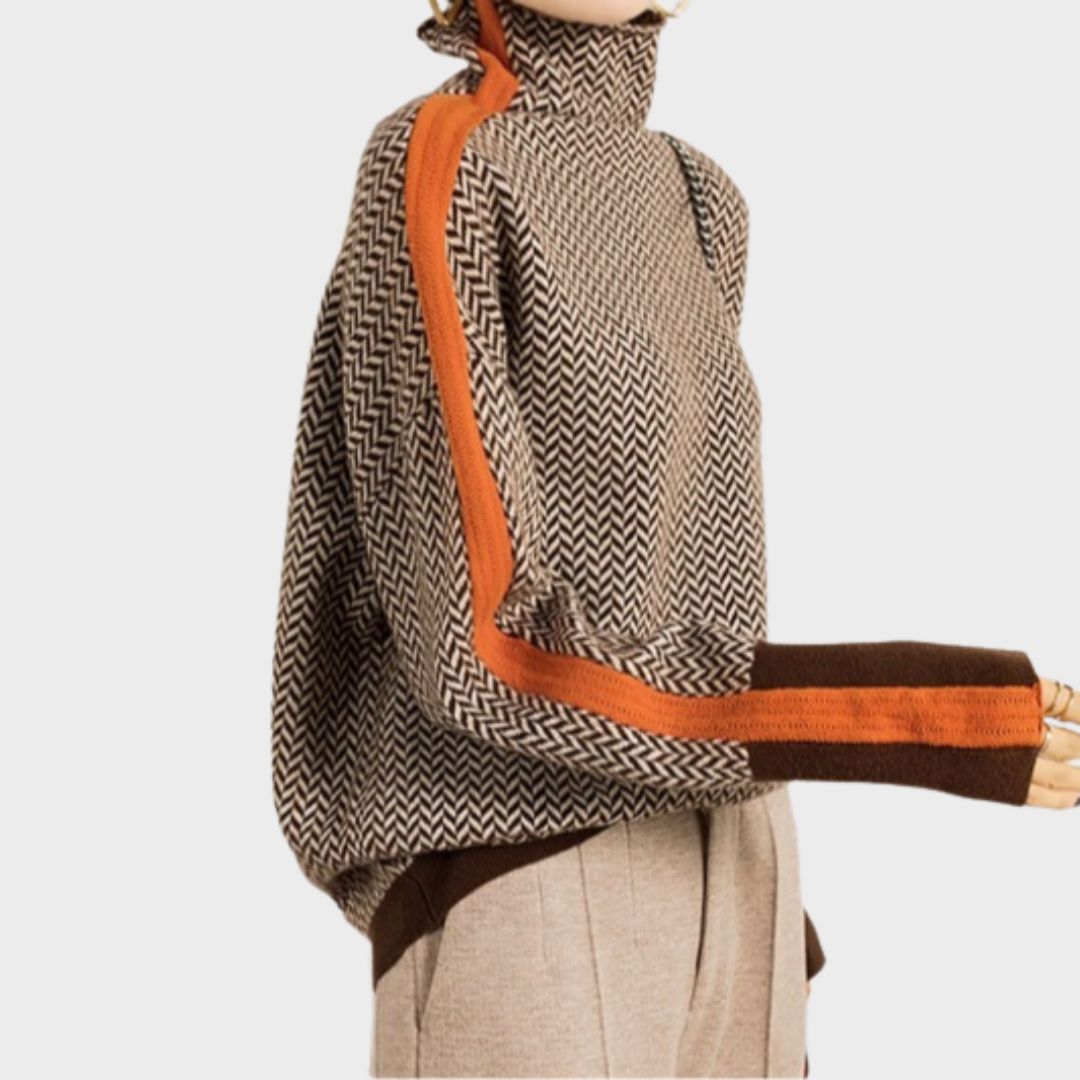 Piper™ | Herringbone Luxe Turtleneck 2