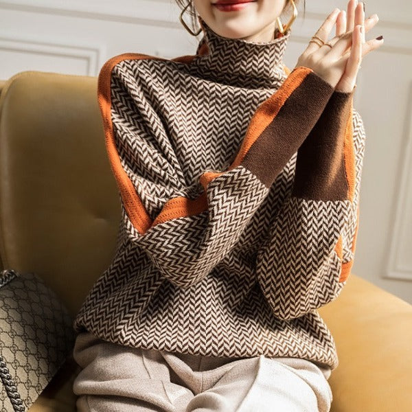 Piper™ | Herringbone Luxe Turtleneck 3