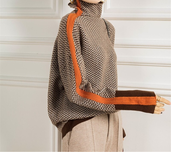 Piper™ | Herringbone Luxe Turtleneck 4