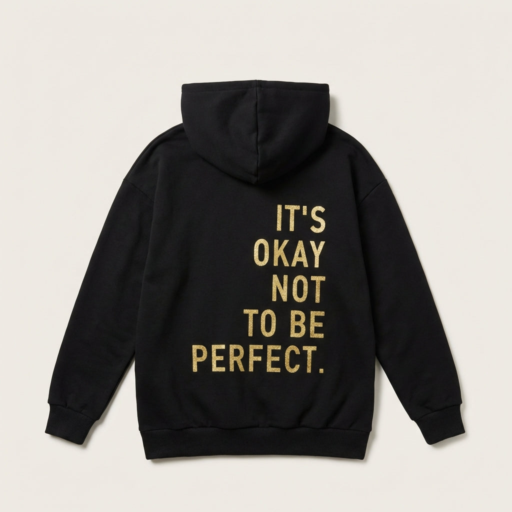 Women’s Sweatshirt Hoodie Inspirational Quote Slouchy Sleeves Style