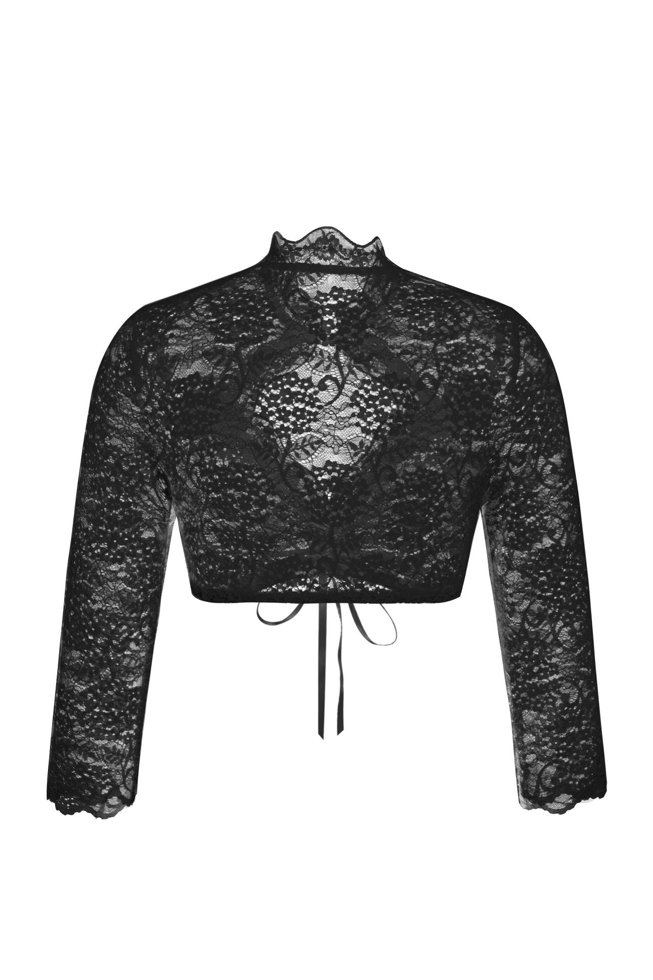 Women Regular Base Lace Stitching blouse 7