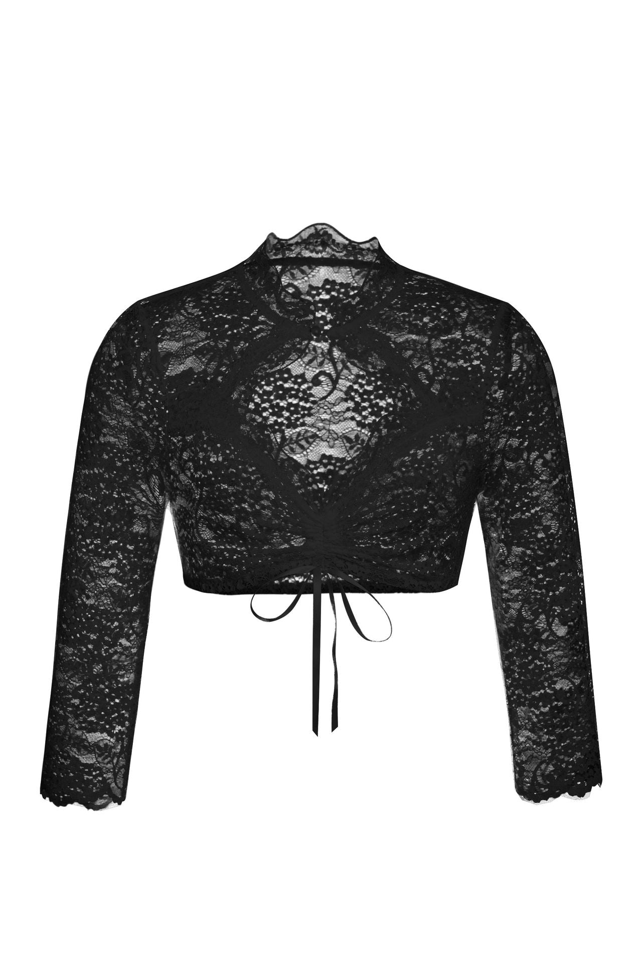 Women Regular Base Lace Stitching blouse 8