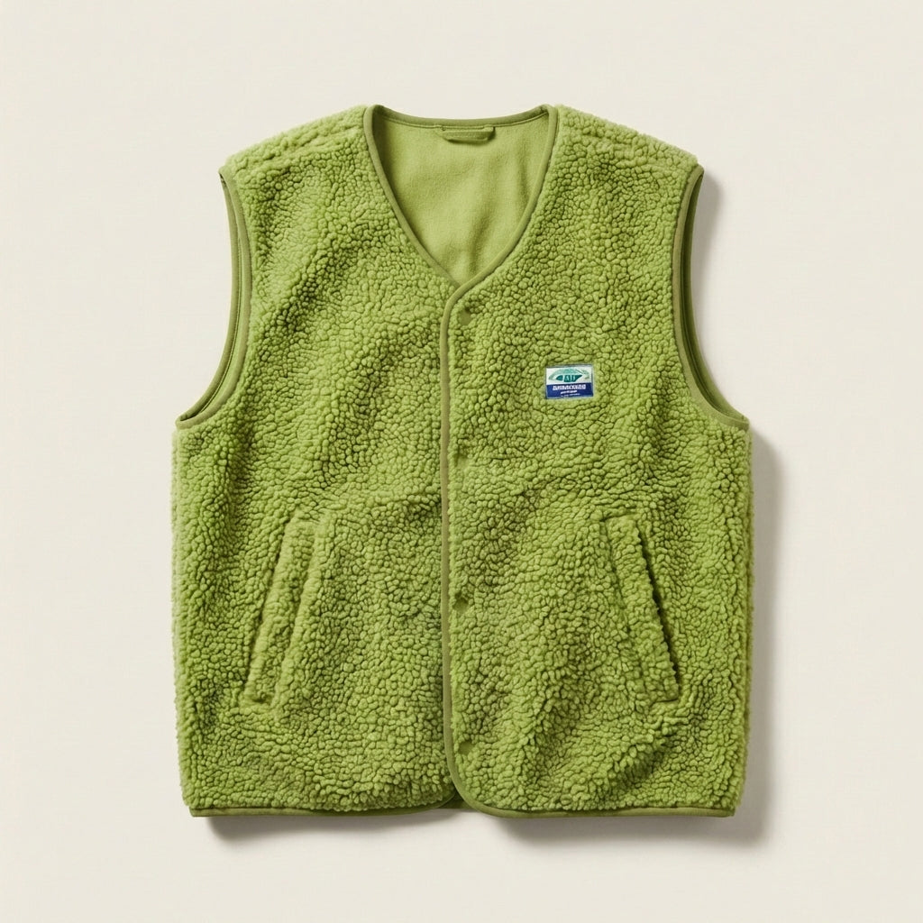 Women’s Vest Collarless U-Neckline and Open Front Style