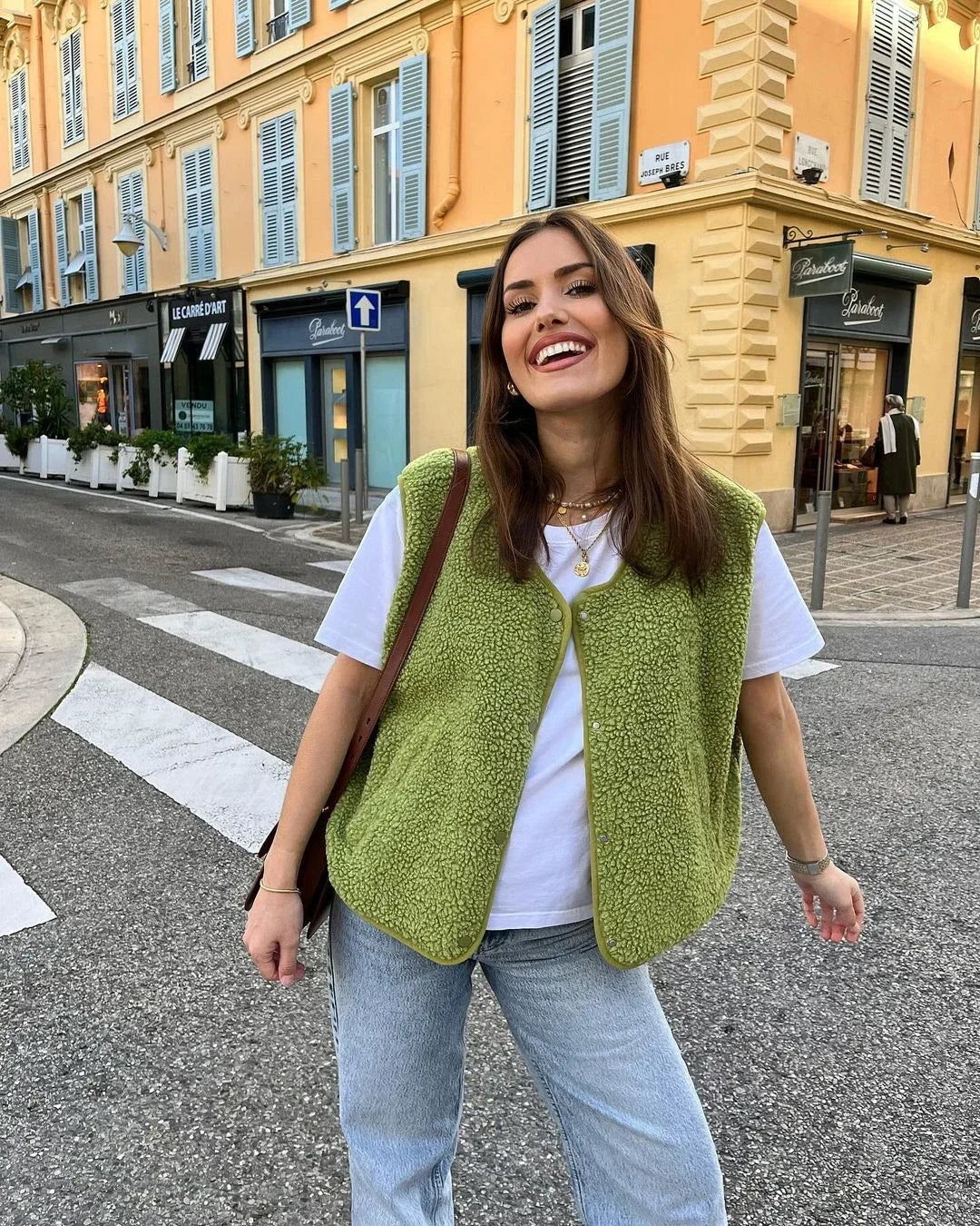 Casual fleece vest for women 2
