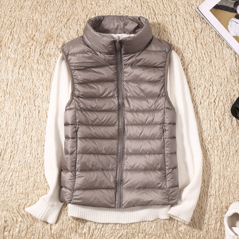 Women’s Waterproof Vest – Lightweight, Comfortable, Flattering Pleated Design 0