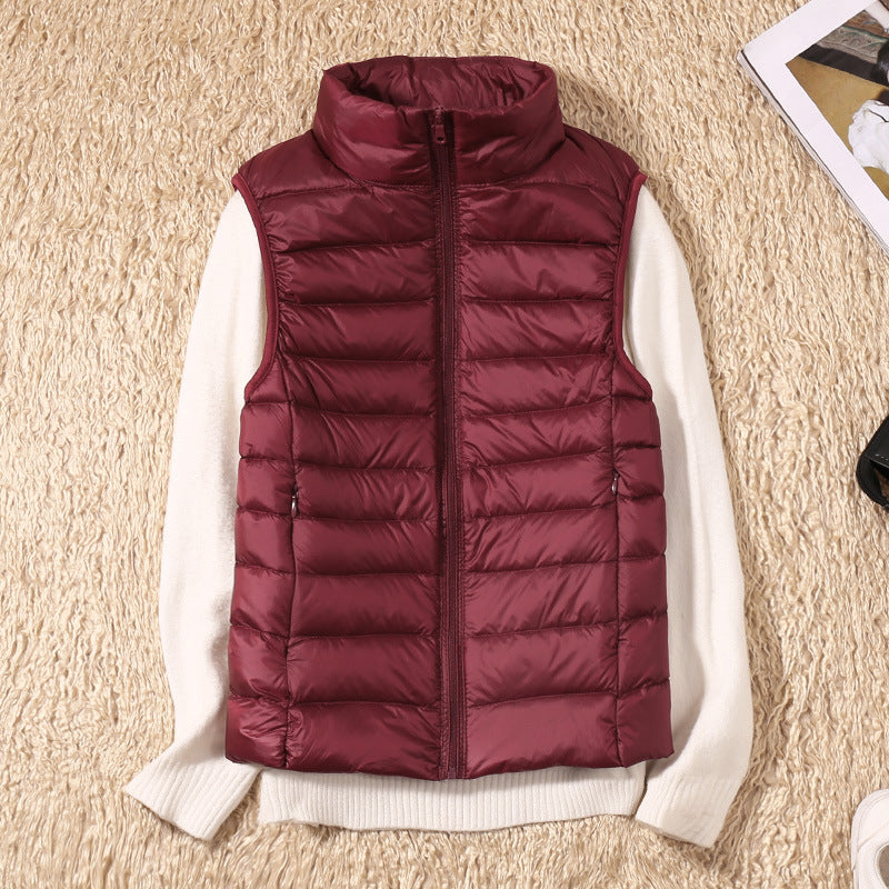 Women’s Waterproof Vest – Lightweight, Comfortable, Flattering Pleated Design 1