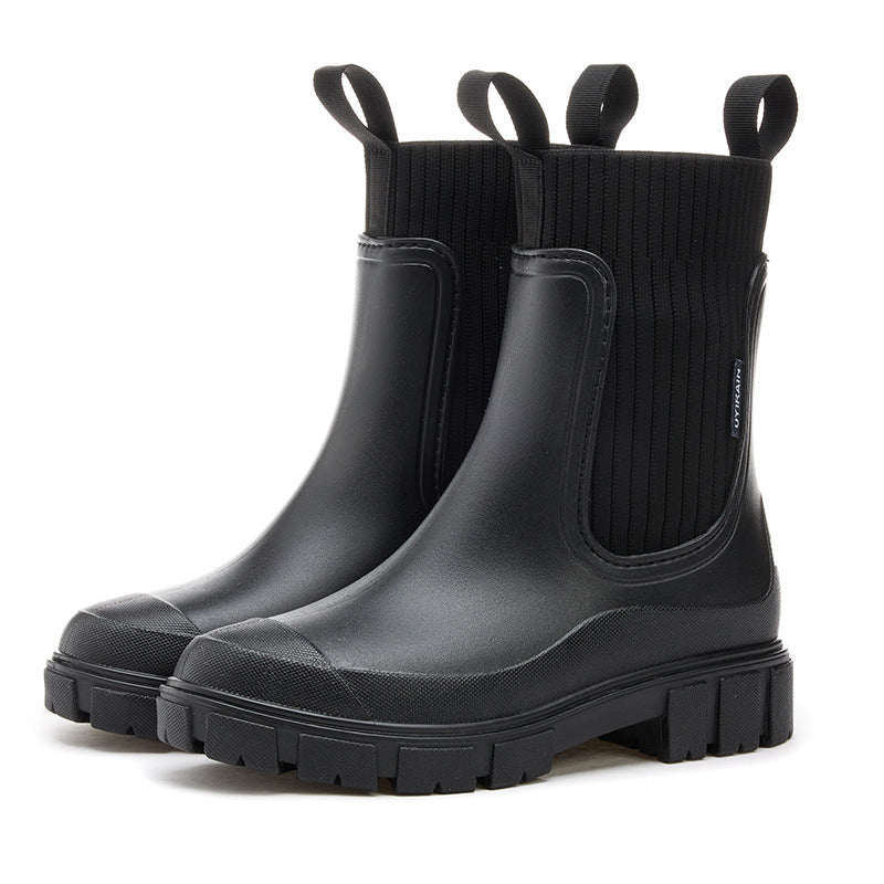 Women's waterproof rain boots with a thick tread sole – Arvella 5